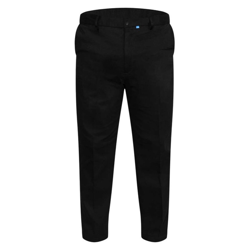 Duke Mens D555 Bruno Stretch Chino Kingsize Pants / Black